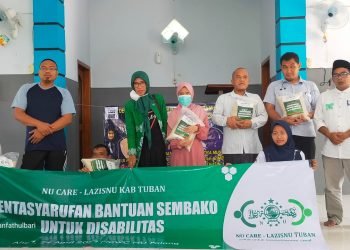 Ikatan Tunanetra Muslim Indonesia (ITMI) Jawa Timur Kolaborasi Bersama Lazisnu Tuban