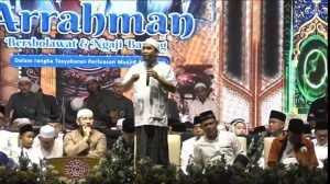 Gus Reza dalam acara Ar Rahman Bersholawat dan Ngaji
