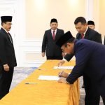 Menag RI Lantik Prof. Abd. Aziz Sebagai Rektor UIN SATU Tulungagung Masa Bakti 2023-2027