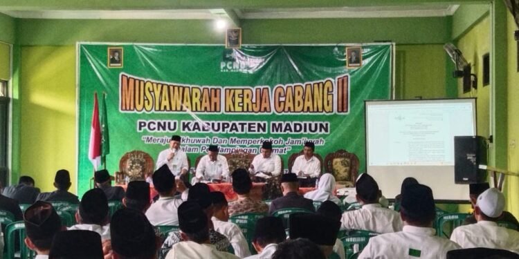 Muskercab PCNU Kabupaten Madiun Canangkan Empat Program Strategis