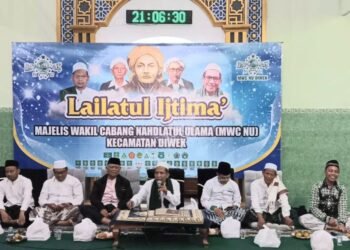 Rutinan Lailatul Ijtima’ MWCNU Diwek Kaji Makna Kemerdekaan