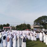 Antusias, Murid MI Se-Kecamatan Diwek Ikuti Manasik Haji